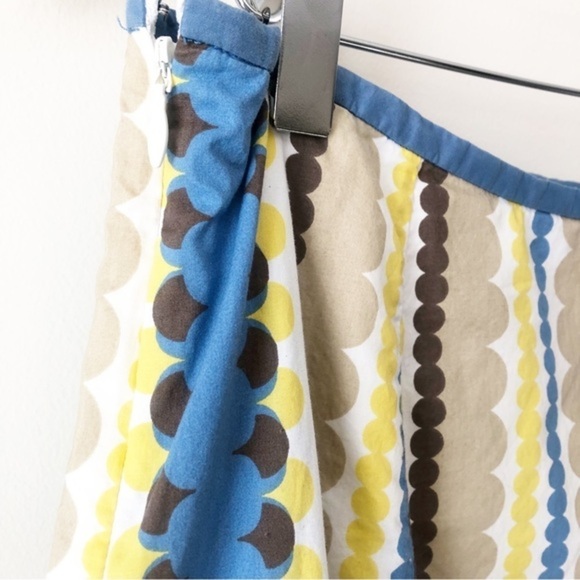 Boden Colorful Patterned 100% Cotton Spring Summer A-Line Skirt Size 10 Regular - Picture 6 of 9